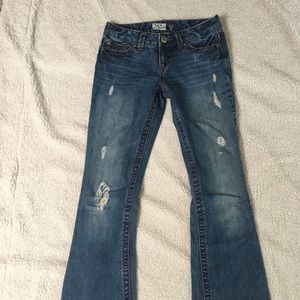 Aeropostale Long Hailey Skinny Flare Jeans